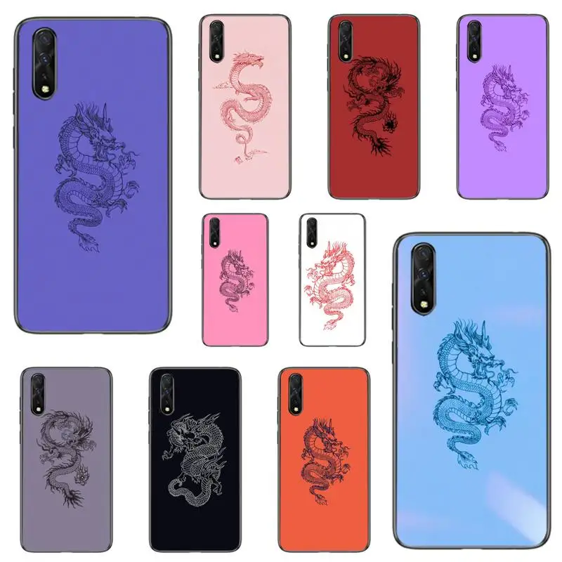 

Domineering Chinese Dragon Phone Case For Samsung S6 S7 Edge S8 S9 S10 E lite2019 S20 Plus Cover Fundas Coque
