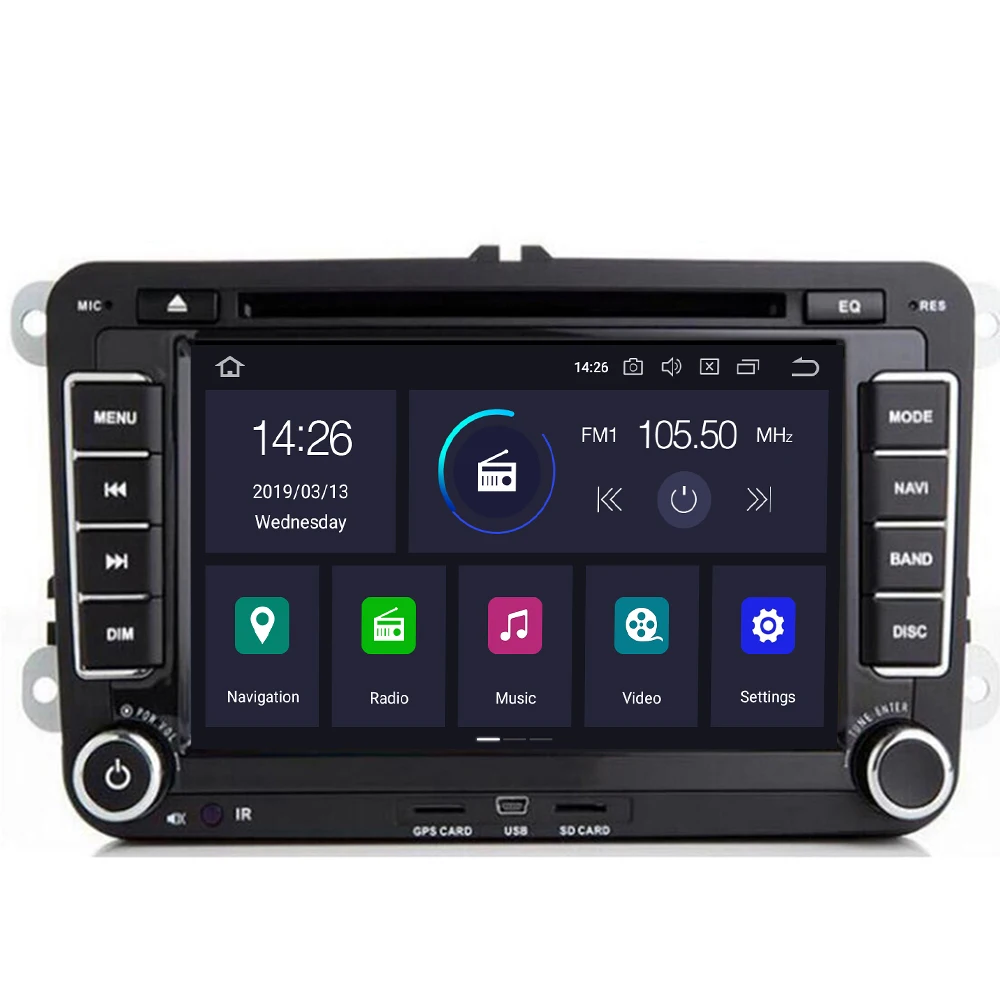 2 Din Android 10 Автомобильный мультимедийный плеер для VW Skoda Octavia 3 Superb Volkswagen Passat b6 Seat Leon