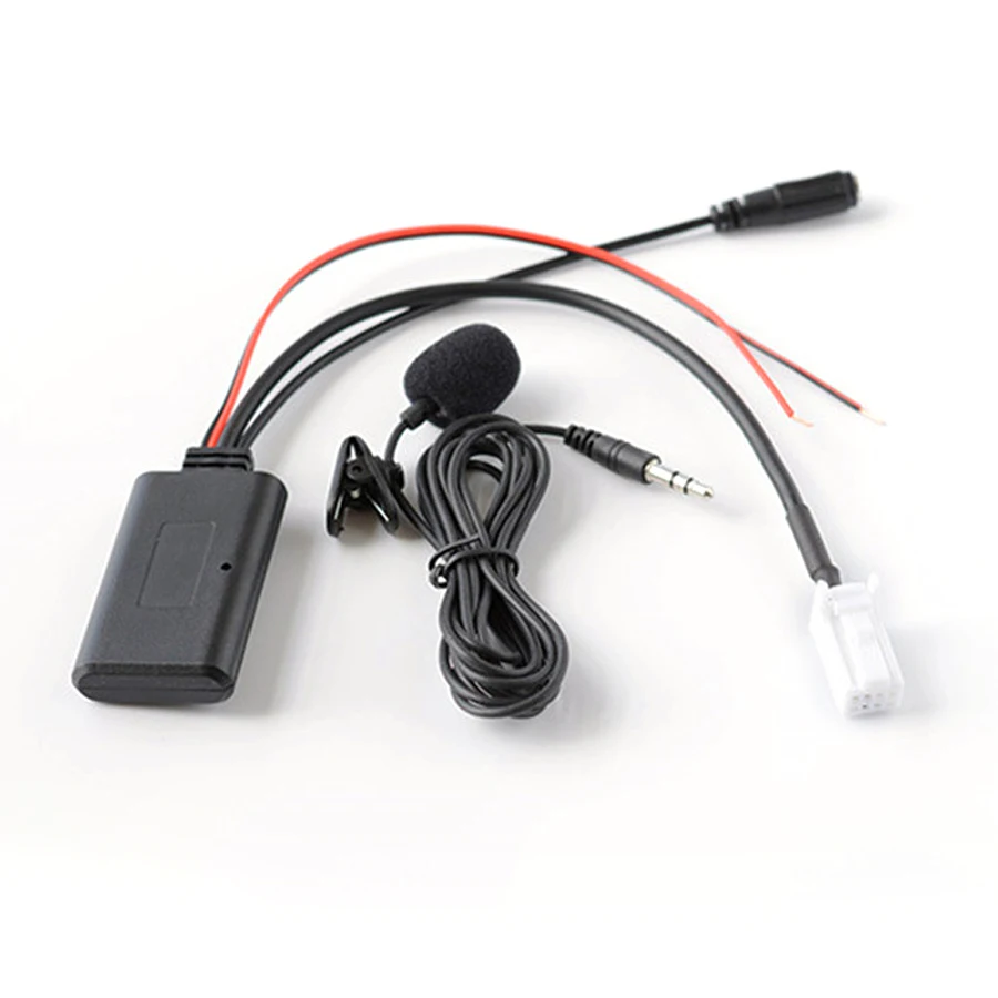 Автомобильный AUX-адаптер беспроводной аудио-микрофон для звонков Hands Free Bluetooth