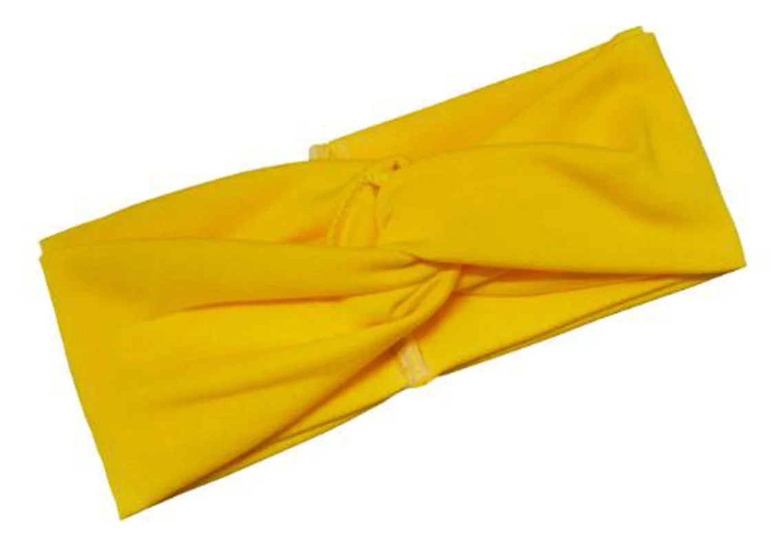 

Fashion Candy Color Women Headband Elastic Turban Cross Knot Hair Band Wide Stretch Girls Hairband Retro Hair Accessories