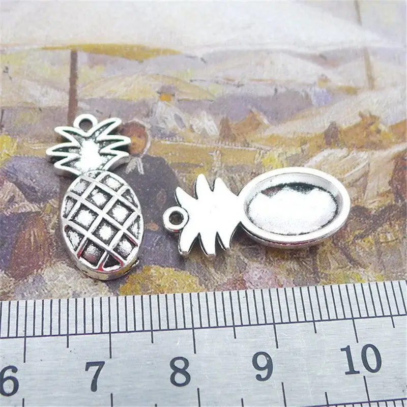

Pineapple Vintage Charm Pendants Jewelry Making Finding DIY Bracelet Necklace Earring Accessories Handmade 5pcs