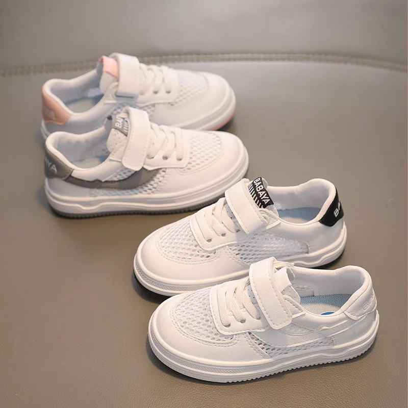 

Babaya Children's Board Shoes Girls Breathable Net Shoes Boys Fashion Casual Shoes Summer 2021 Spring New Sports Shoes