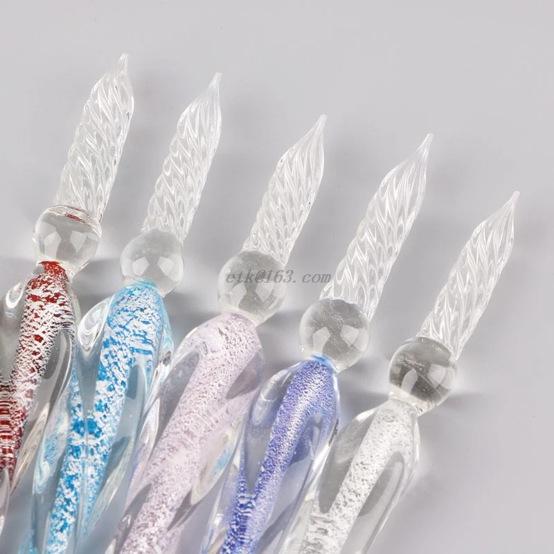 Винтажный стеклянный фонтанчик с чернилами Dip ручной работы инструмент для