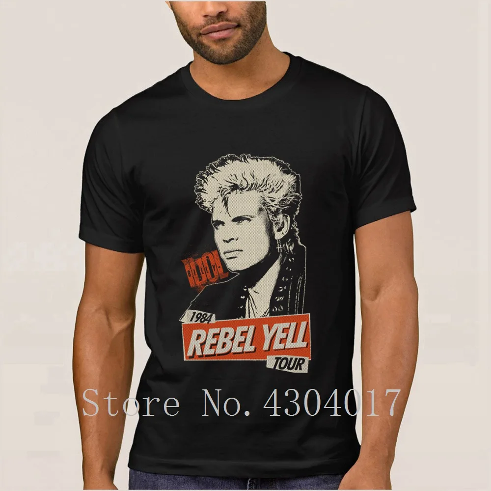 Rebel Yell Billy Idol футболка мужская с круглым вырезом на заказ Милая унисекс Camiseta