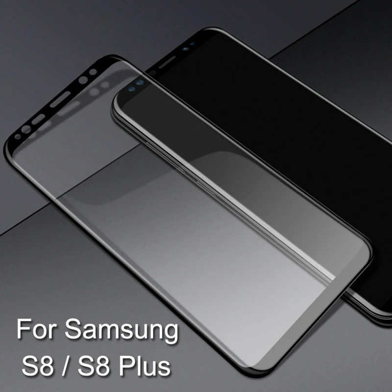 Защитное стекло изогнутое 3D для Samsung S8 Plus S 8 закаленное Galaxy защитная