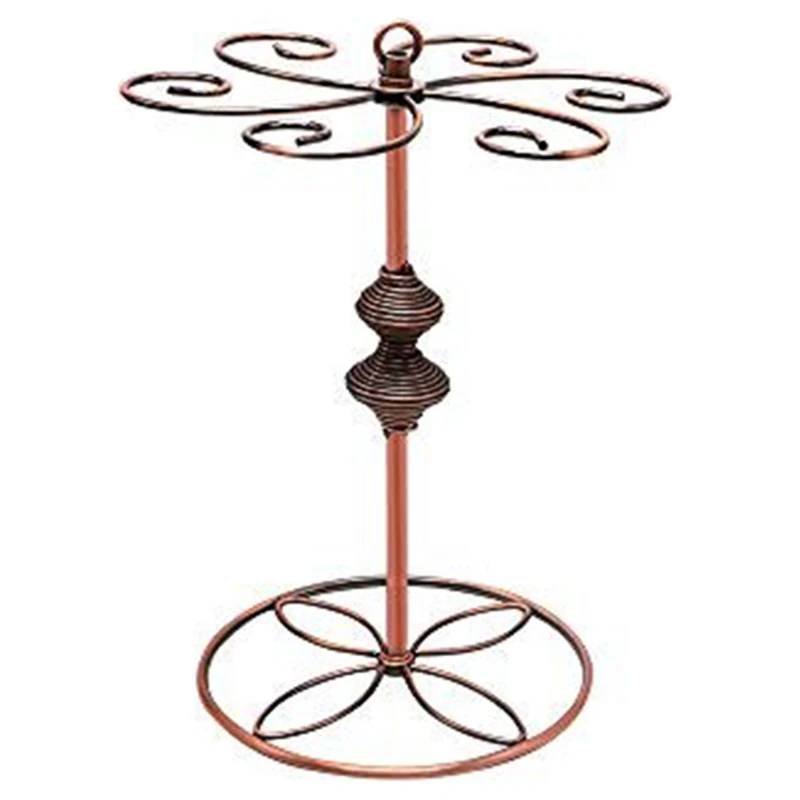 Scrollwork бронзовая стойка для винного стекла элегантный отдельно стоящий держатель