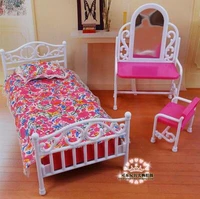 fashion genuine for princess bed barbie doll bedroom 16 bjd doll accessories dresser dress up set toy gift