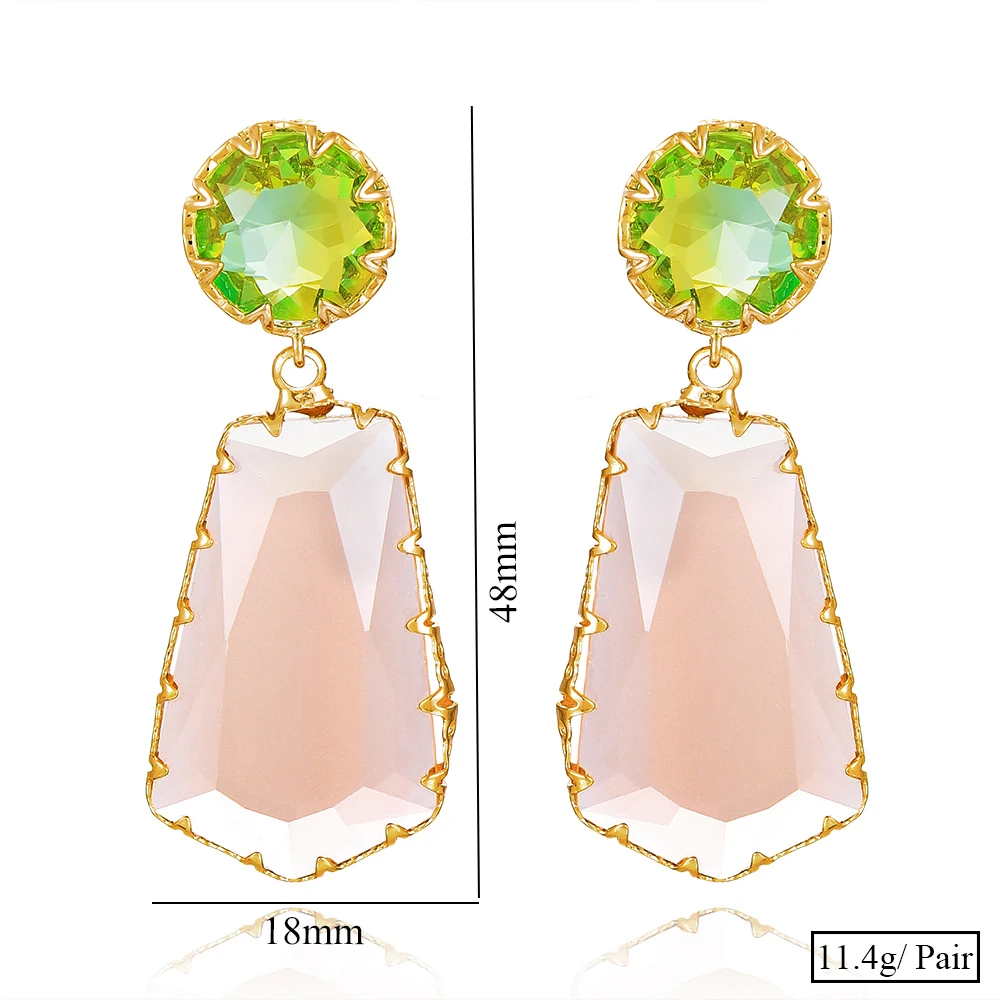 

SISCATHY 2021 Luxury Sparkling Gorgeous Square Dangle Earrings For Women Bridal Wedding Girl Birthday Earrings Gift High Quality
