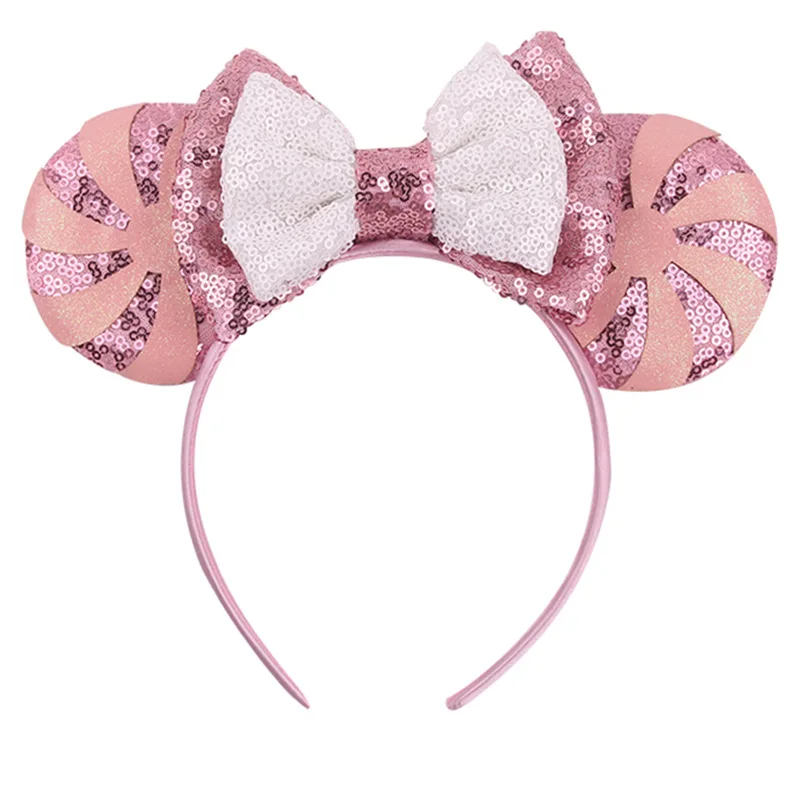 

Fashion Glitter Mouse Ears Headband Women Festival Ear Sequin Bows Hair Band Girls Hair Accessories 2021 New Headbands Mujer