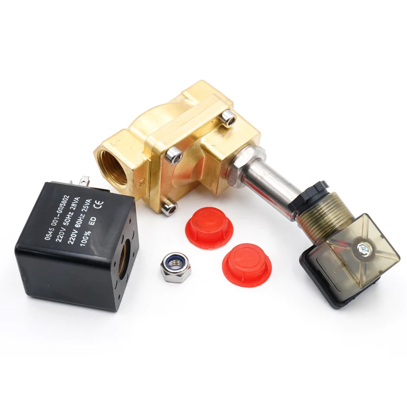 Электромагнитный клапан управления пилотом латунный нормально закрытый водяной