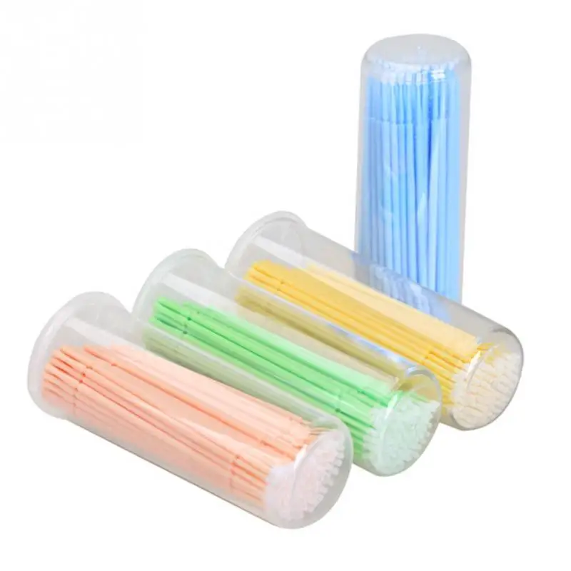 100 шт. портативные одноразовые накладные ресницы для наращивания ватные тампоны