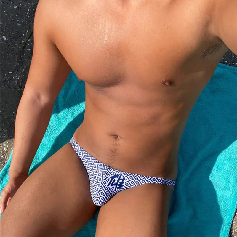 Сексуальные обтягивающие с низкой посадкой купальники мужские sunga доска плавать