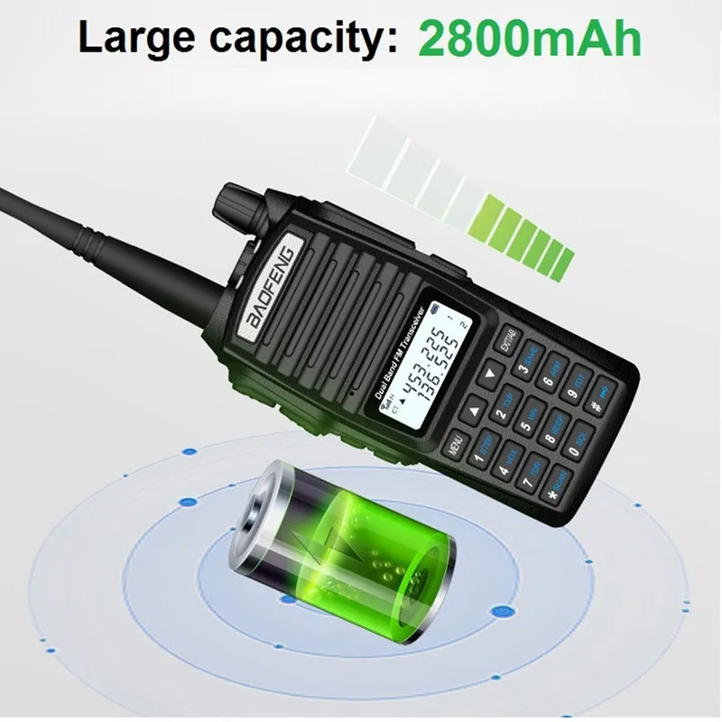 BAOFENG UV-82 8 Вт КВ трансивер Радио Comunicador мощная портативная рация 10 км длинный диапазон UV82 UHF VHF UV 82 Ham CB радио сканер