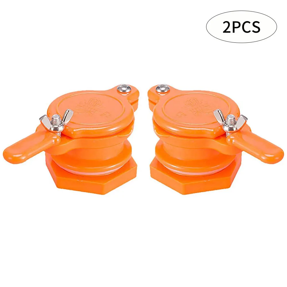 

2PCS Honey Extractor Valve Honey Gate Valve Honey Tap Beekeeping Bottling Tool Beekeeping Supplies Equipment Plastic Orange