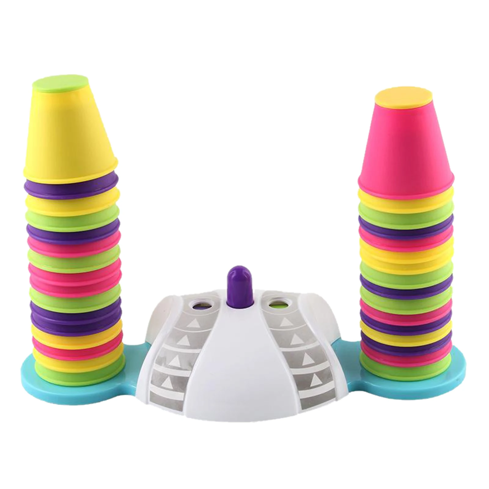 

32 Pieces Plastic Rainbow Nesting Cups Stackable Tower Play Toy