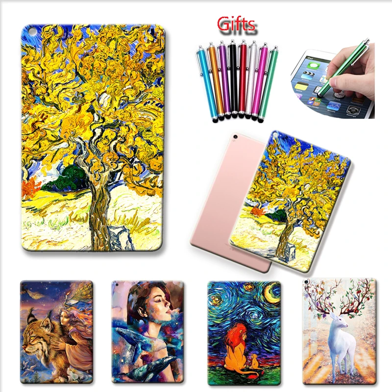 Окрашенные мягкие силиконовые чехлы для планшетов Apple i Pad 2 3 4 5 6 Air 1 9 7 модель A1474