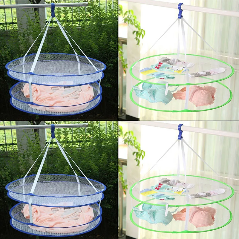 Новая двухслойная Складная сушилка для одежды подвесная белья свитер нижнее