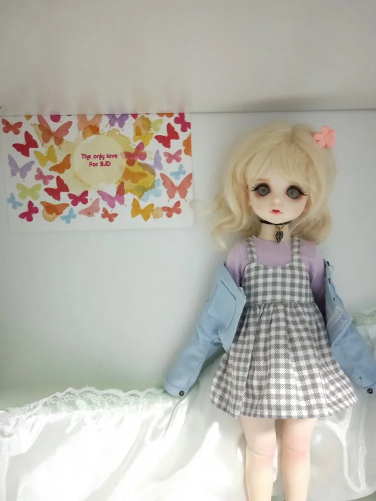 1/6 BJD одежда аксессуары пальто+ юбка+ носки+ футболка кукольные наряды для BJD/SD yosd, не включены кукла, обувь, парик и другие E2583