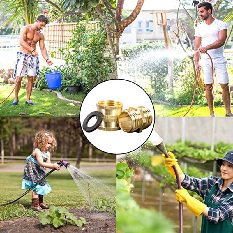 

Quick Connect Swivel Connector Garden Hose Coupling Systems For Watering Irrigation Brass-Coated Hose Adapter