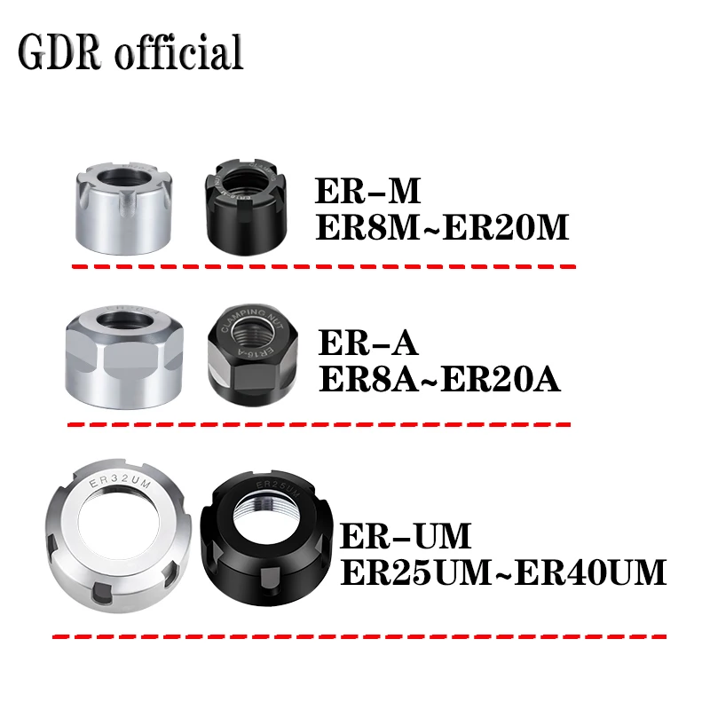 Цанговая гайка с ЧПУ ER8 ER11 ER16 ER20 ER25 ER32 ER40 A M UM вида GER SK ISO MS OZ ER цанга Зажимная