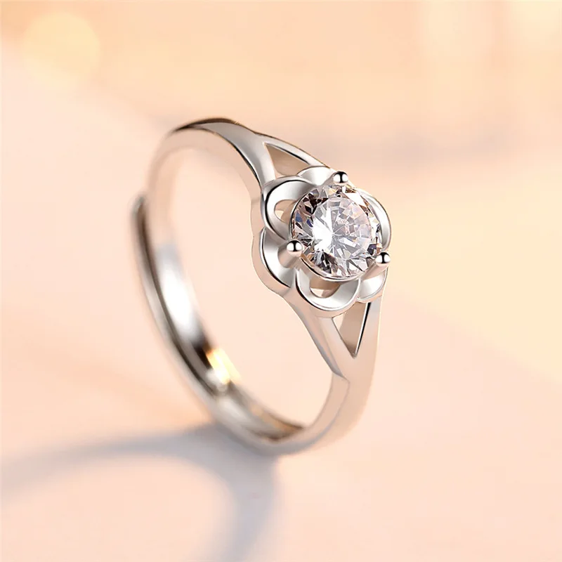 Новое поступление женские посеребренные кольца для девочек свадебные