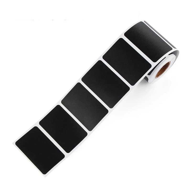 

120Pcs/Roll Black Waterproof Labels Stickers Blackboard Label Chalkboard Kitchen Spice Bottle Tags Home Jam Marker Pen