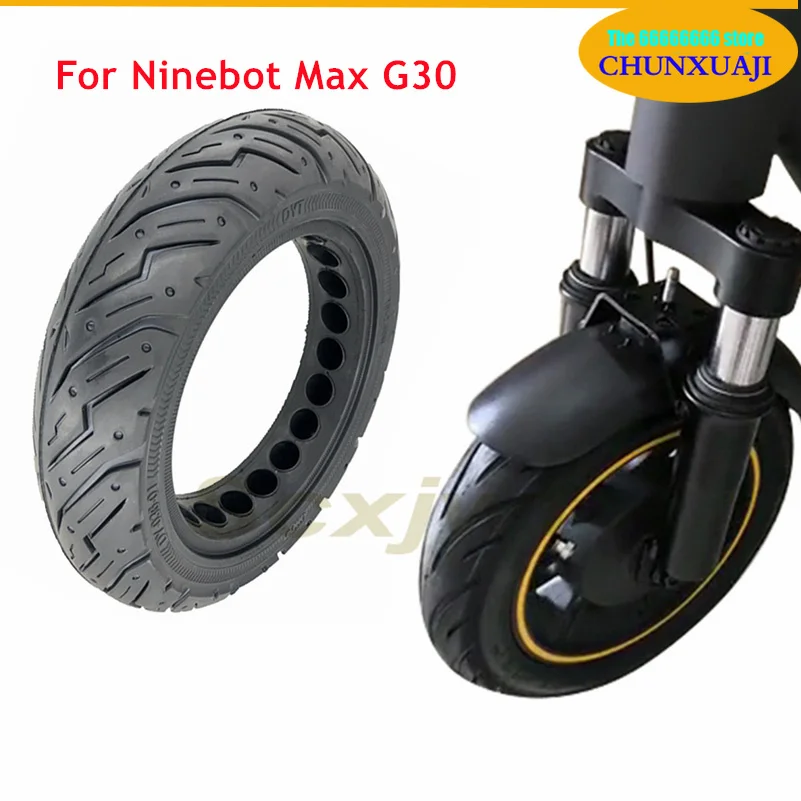 

10 Inch Durable Tire for Ninebot Max G30 Scooter Tyre Solid Tires Shock Absorber Non-Pneumatic Tyre Damping Rubber Tyres Wheel