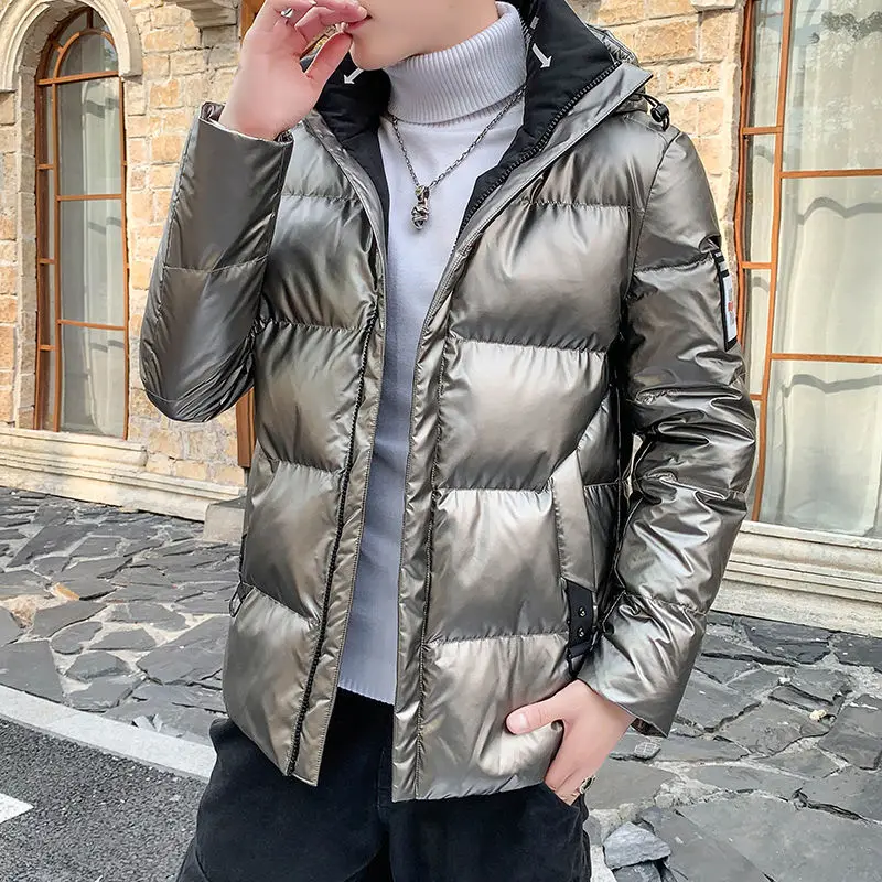 Мужской уличный сверхразмерный яркий жакет зимние парки мужские утепленные