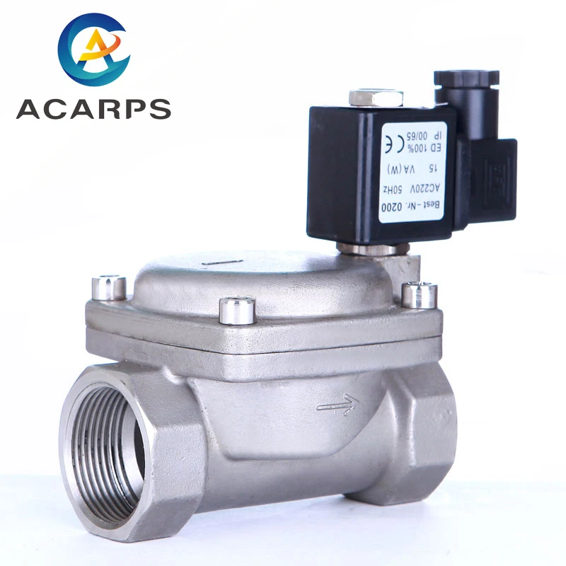 1/2 &quot3/4&quot 1 &quot2&quot Нержавеющая сталь 304 высокого давления 6 МПа нормально закрытый