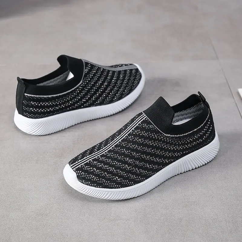 

2021 Women All-match Comfort Flat Shoes High Quality Sneakers Slip on Women Casual Shoes Women Loafers Plus Size Women's Shoes
