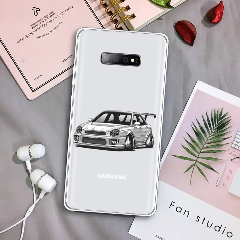 

JDM car AE86 anime Phone Case Transparent For Samsung Galaxy A 71 21s S note 8 9 10 plus 20 ultra