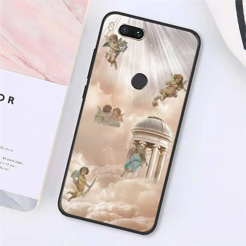 

Renaissance Angel Art pattern Phone Cases For Xiaomi Redmi note 7 8 9 t k30 max3 9 s 10 pro lite Luxury brand shell funda coque