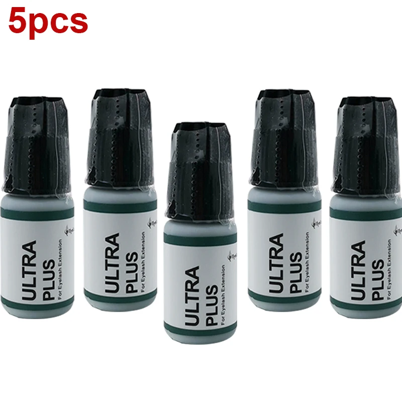 

5pcs Korea Ultra Plus Adhesive Withg Sealed Bag False Eyelash Extensions Gule 5g/bottle Wholesale Beauty Shop