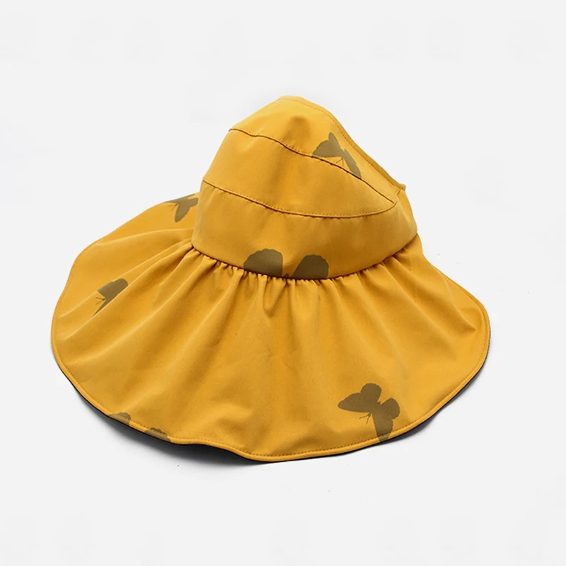 Женская кепка с козырьком от солнца летняя широкими полями пустым верхом защитой