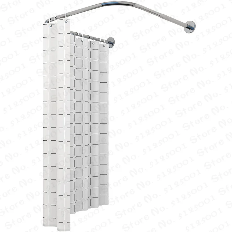 

Extendable U Shape Shower Curtain Rod Pole 2Type 80-130cm 304 Stainless Steel Curved Rail Rod Bar High Quality Bathroom Hardware
