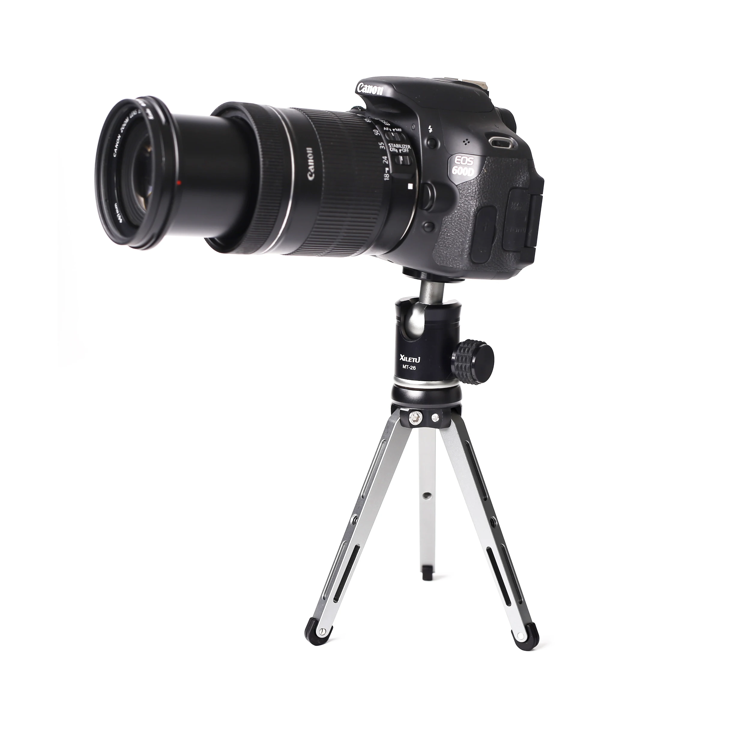 Настольный мини штатив XILETU легкий металлический с шаровой головкой на 360