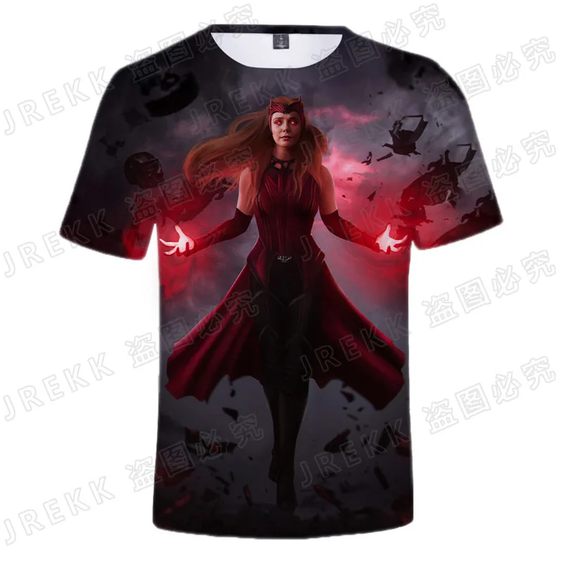 3d футболка Marvel Wanda Django Maximoff мужские женские детские крутые футболки с принтом