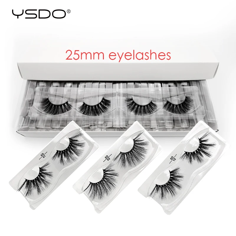 

Ресницы норковые YSDO, 25 мм, 20 пар, для макияжа