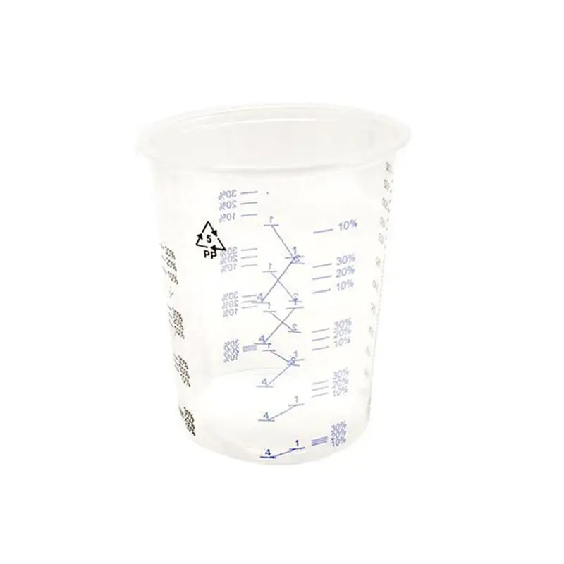 Популярные новые пластиковые чашки для Смешивания Краски 600 мл горшки смешивания