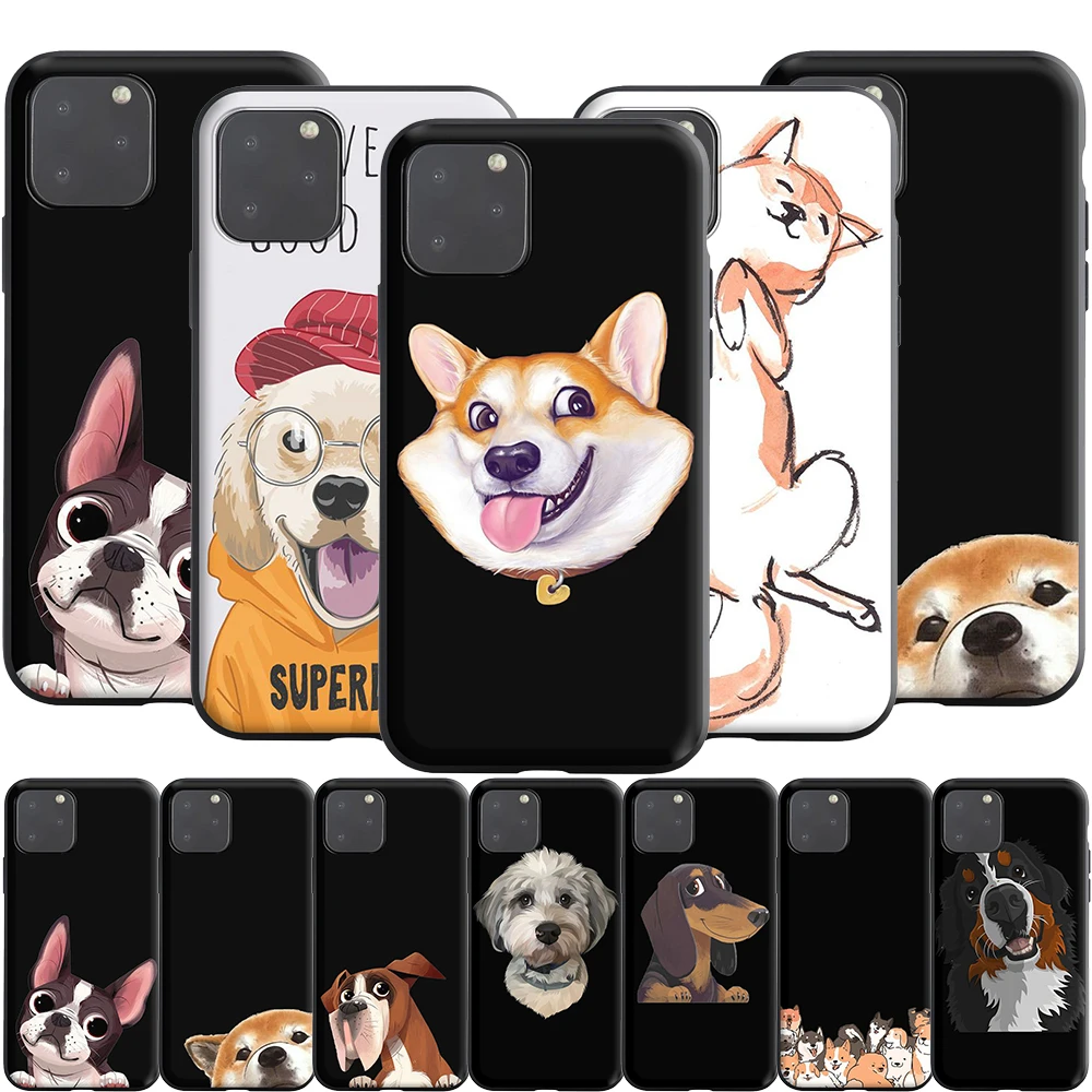 Смешной милый чехол из силикона с хаски корги для Realme Narzo 30A GT NEO C3 C25 C21 C20 C17 C15 C12 C11 8 7 7i 6 6i Pro.