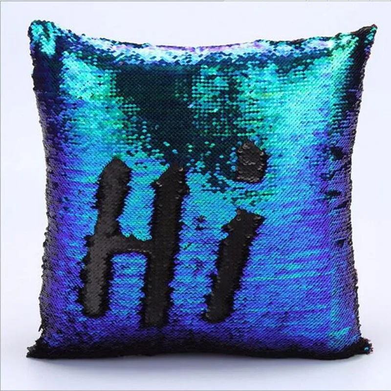 Наволочка с блестками в виде Русалочки волшебное блестящее украшение со
