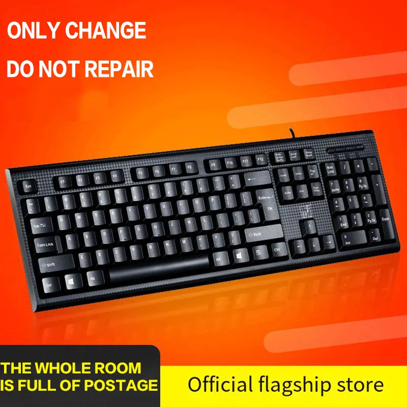 

XNCORN Gaming Keyboard USB PS2 Receiver 104 Keys Wired Keyboard Waterproof Support Desktop Computer