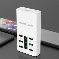 30w 6 port fast charge 3 0 usb charger 2a charger power adapter multi usb charging station base desktop home office