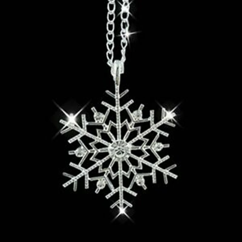 

Fashion Snowflake Pendant Necklace Choker Women Christmas Jewelry Xmas