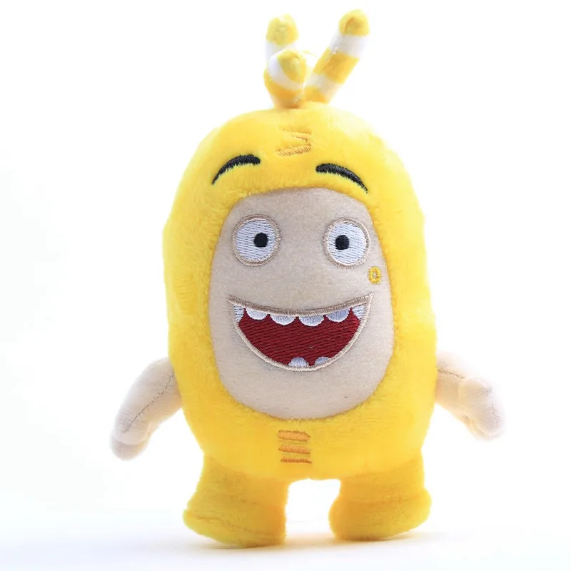 Mu&ntilde;ecos de peluche Oddbods para ni&ntilde;os, mu&ntilde;ecos de juguete suaves de animaci&oacute;n del tesoro del soldado, regalo de Navidad, 18cm, 7 unids/lote-1