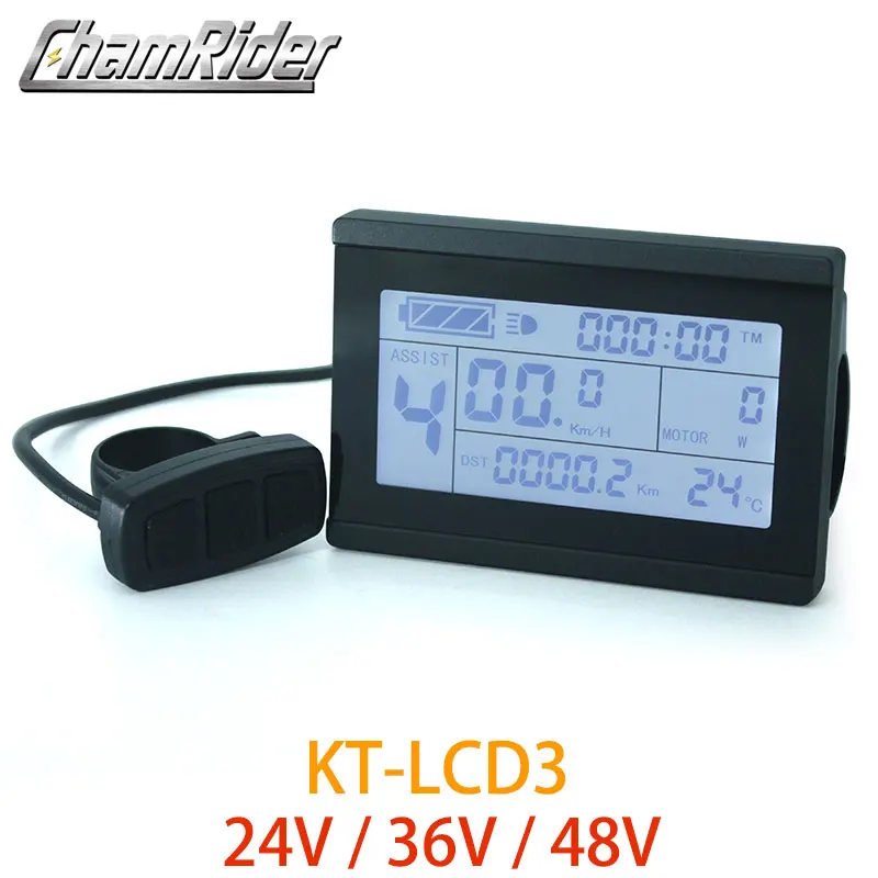24V 36V 48V 24 в 36 в 48 в 60 в 72 в дисплей Интеллектуальный KT LCD3 контроллер деталей для электровелосипеда - Цвет: 24V 36V 48V