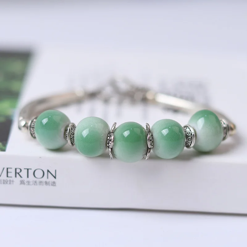 Женские керамические браслеты ручной работы сделай сам ретро браслет из сплава в