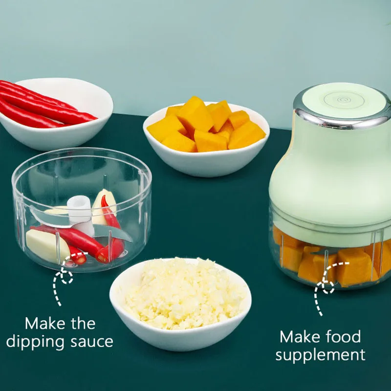 Многофункциональная электрическая мясорубка измельчитель для чеснока фруктов