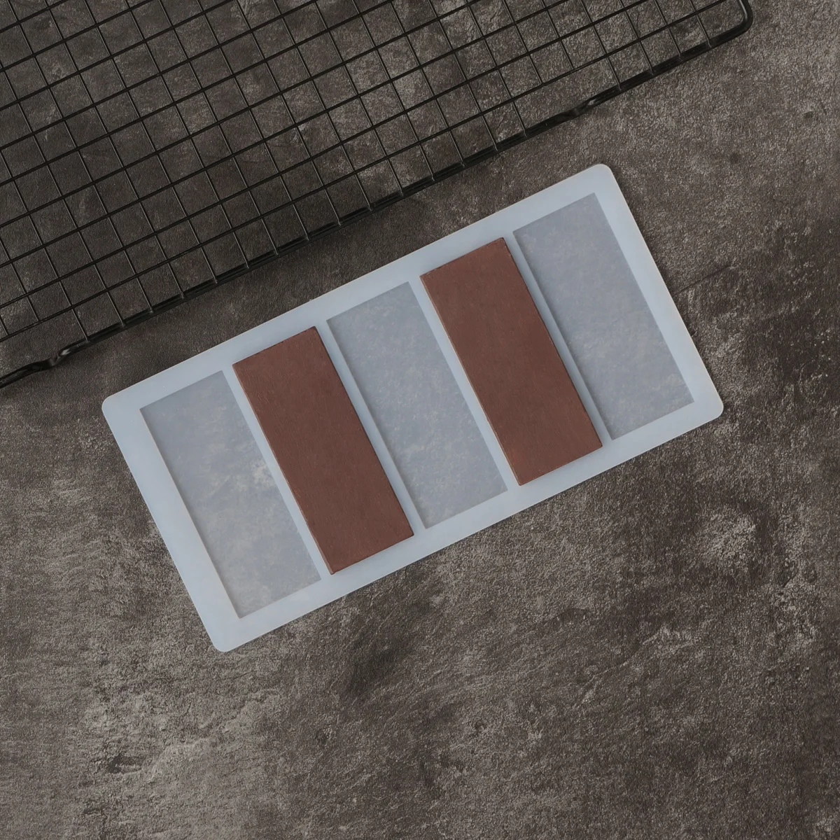 Квадратная форма трафарет для шоколада края торта декоративная планка полосатая