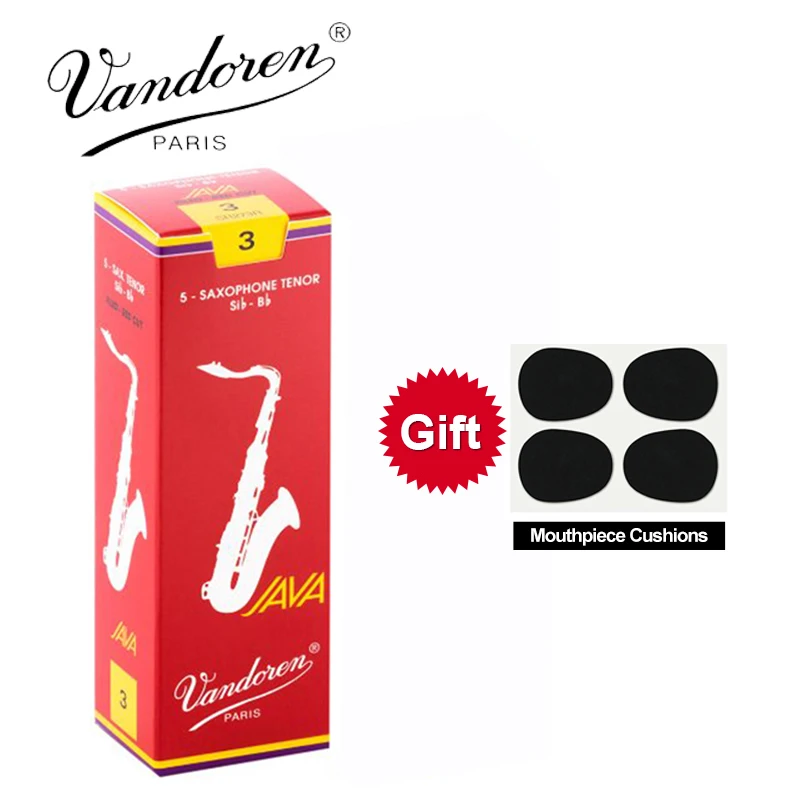 Язычки для саксофона французские Vandoren JAVA Tenor Sax красные язычки Bb тенор 2 5 #3 0 #
